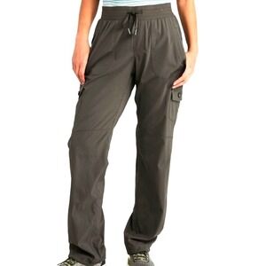 LL Bean Vista Camp Pants Womens Small Olive Green Cargo Ripstop Hiking 506642